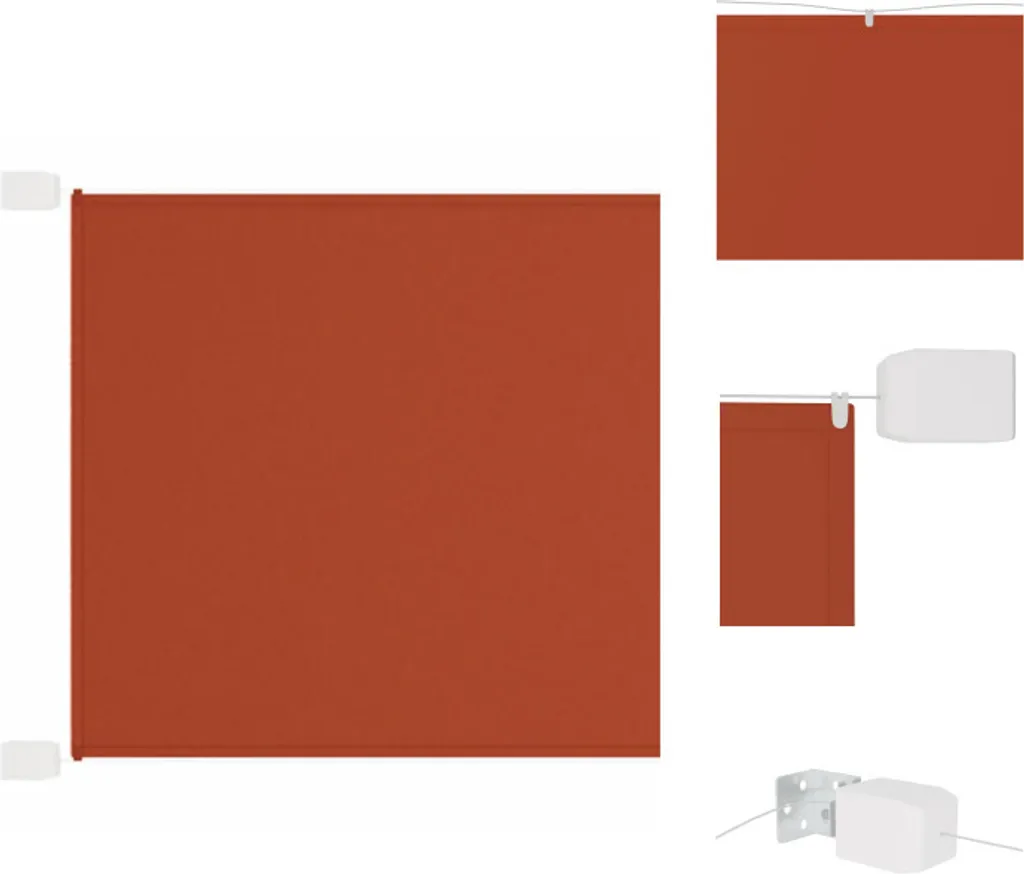 Tenda Verticale vidaXL 100x1200 cm Oxford Terracotta - Alta Resistenza