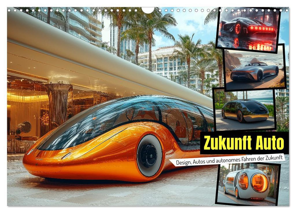 Zukunft Auto - Design, Autos und autonomes Fahren der Zukunft (Wandkalender 2027 DIN A3 quer), CALVENDO Monatskalender