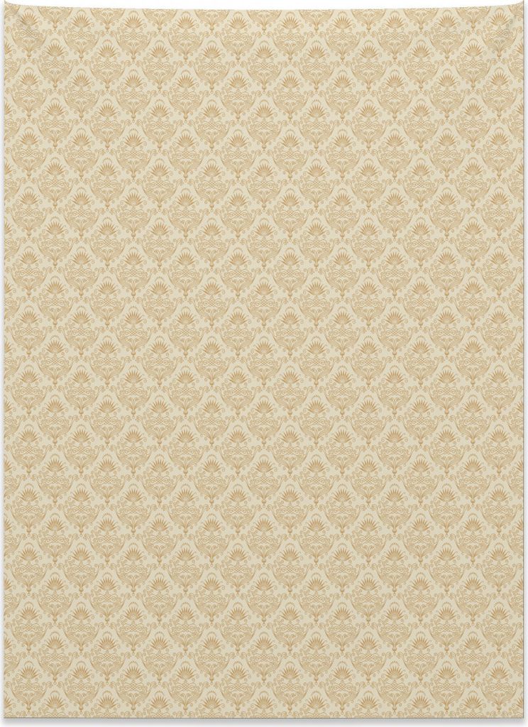 Abakuhaus Beige Wandteppich, Retro verzierten Komposition aus Weiches Mikrofaser Stoff Kein Verblassen Klare Farben Waschbar, 110 x 150 cm, Sepia B...