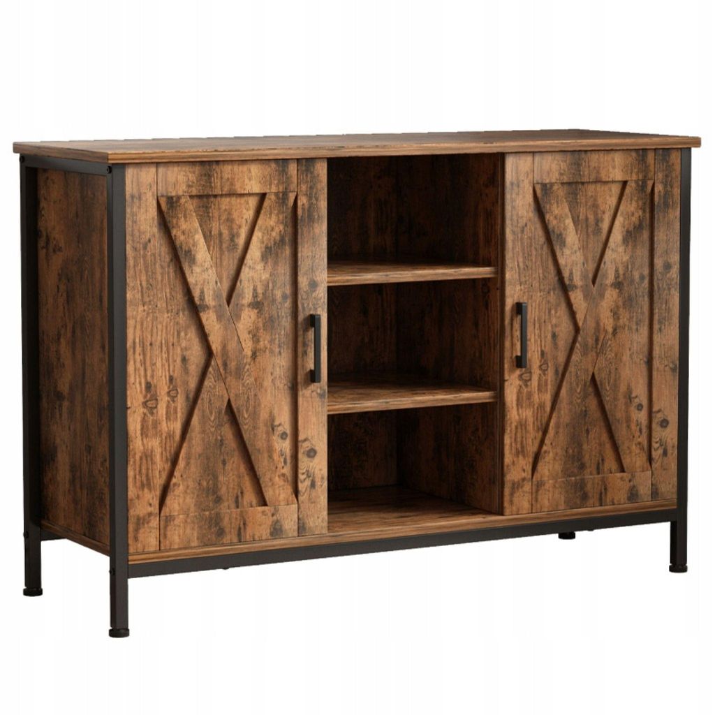Sideboard Schrank mit offenen Regalen Kommode Vintage Küche Loft Wohnzimmer