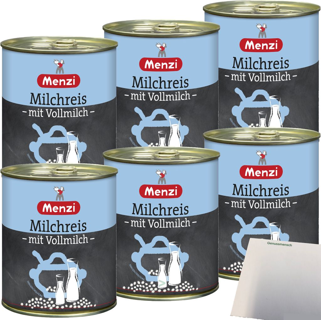 Menzi Milchreis mit Vollmich 6er Pack (6x800g Dose) + usy Produktbild 
