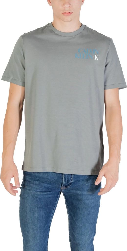 Calvin Klein Jeans Herren T-Shirt Grau 488033 : Größe - M Größe: M