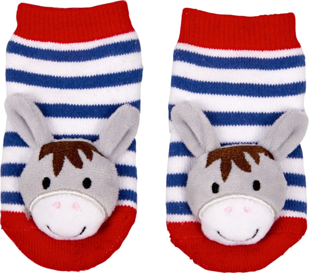 BabyGlück|Die Spiegelburg Rasselsöckchen Esel - BabyGlück, Produktbild 