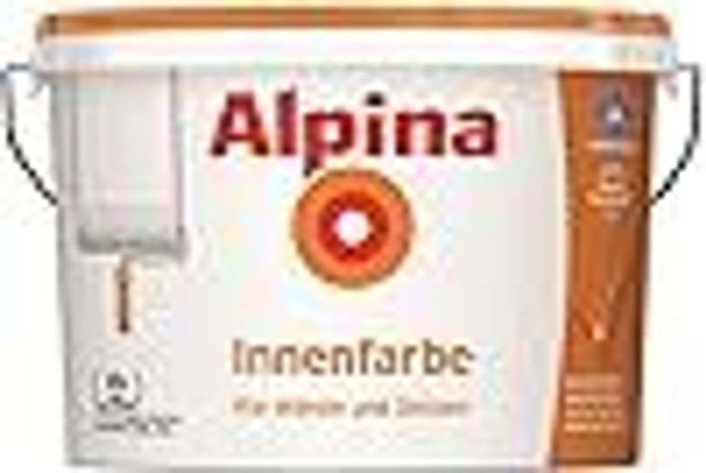 Alpina Innenfarbe, Wandfarbe für Wände & Decken Weiß Matt Produktbild 2