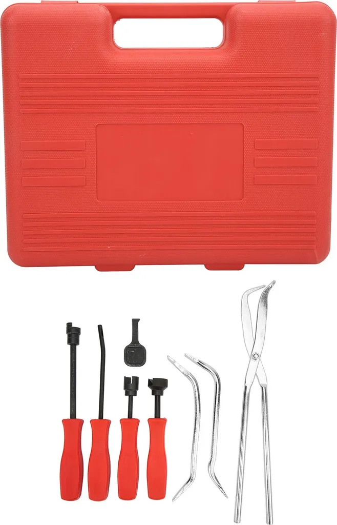 kit di strumenti per l'estrazione dei freni a tamburo 8pcs Universale 45 acciaio ossidazione rivestimento cromato con scatola di immagazzinaggio