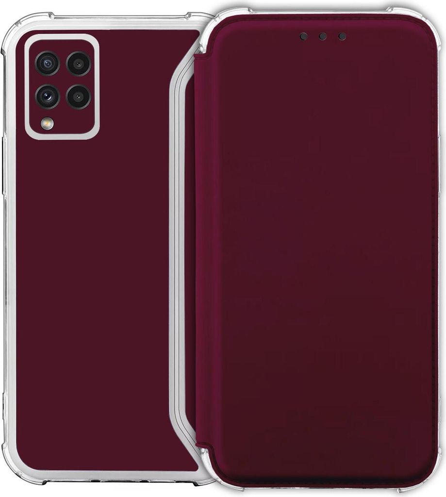 Samsung Galaxy A22 TPU Flip Case Dunkelviolett