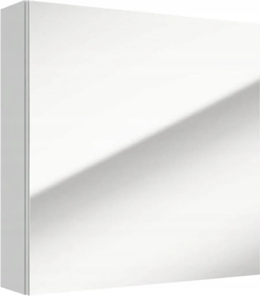 Armoire murale avec miroir blanche 60x60 cm pour ranger et organiser
