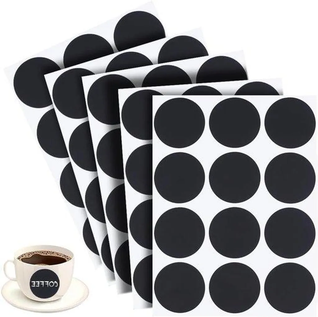 Étiquettes Rondes Blanches pour Organiser vos Boîtes de Rangement et Bacs