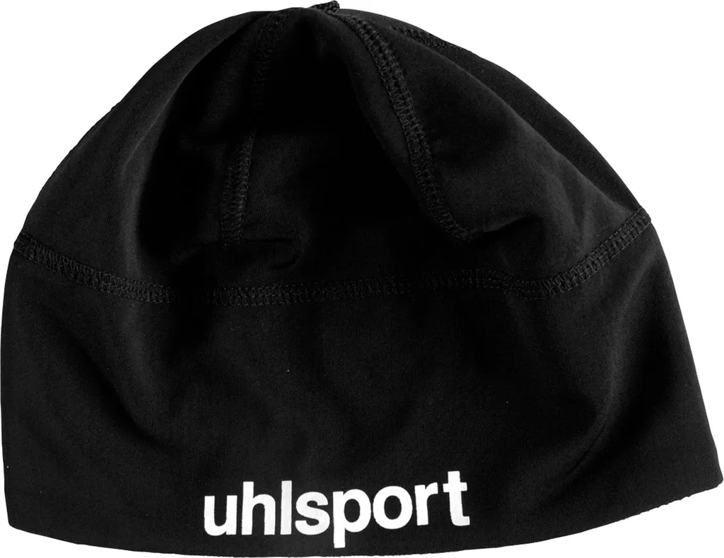 Bonnet de sport Uhlsport noir technique pour football et course à pied