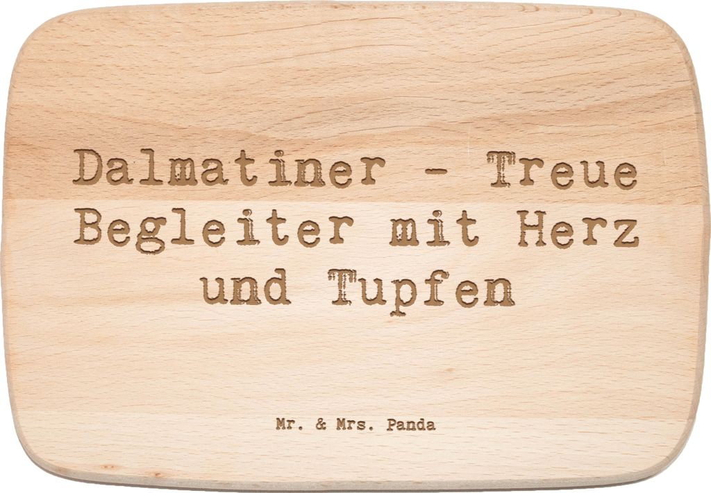 Mr. & Mrs. Panda Holzbrett Spruch Dalmatiner Herz - Transparent - Geschenk, Hund, liebevolles Wesen, Frühstücksbrettchen, vesperbrett, Tupfen, Hu...