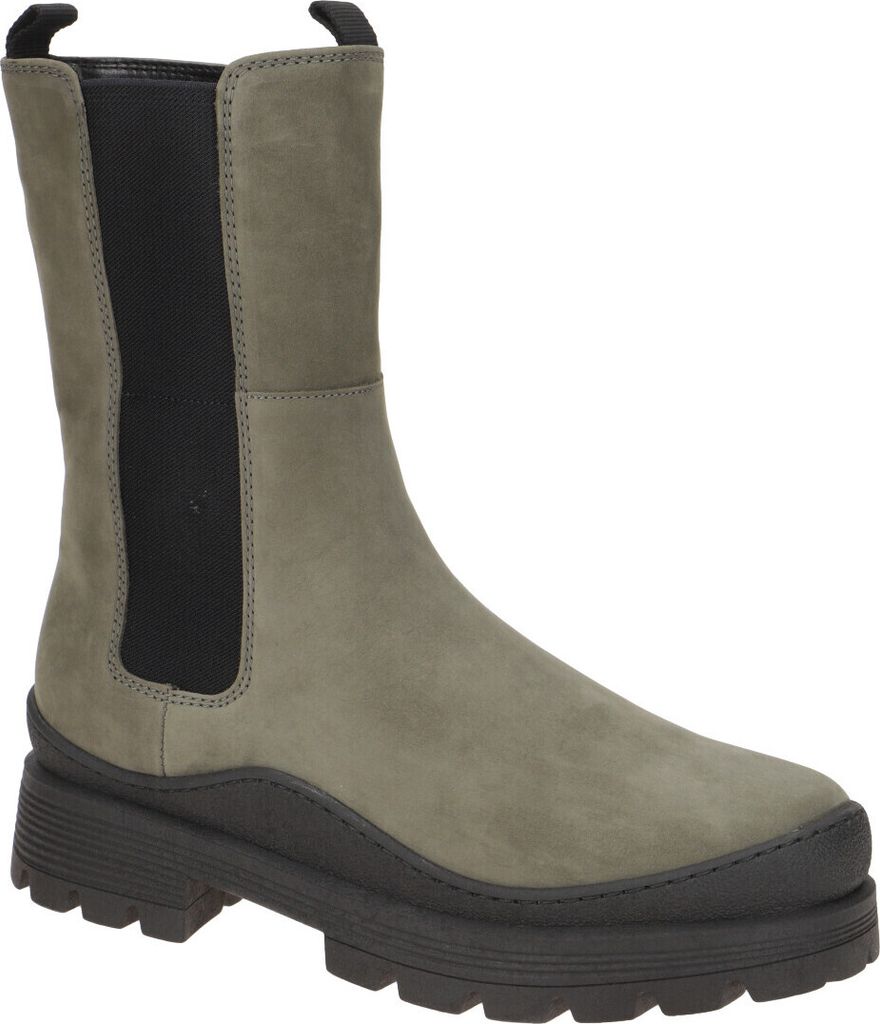 Gabor Damen Stiefel 92.851.33 in efeu/schw. (Micro) (Größe:38.5 EU)