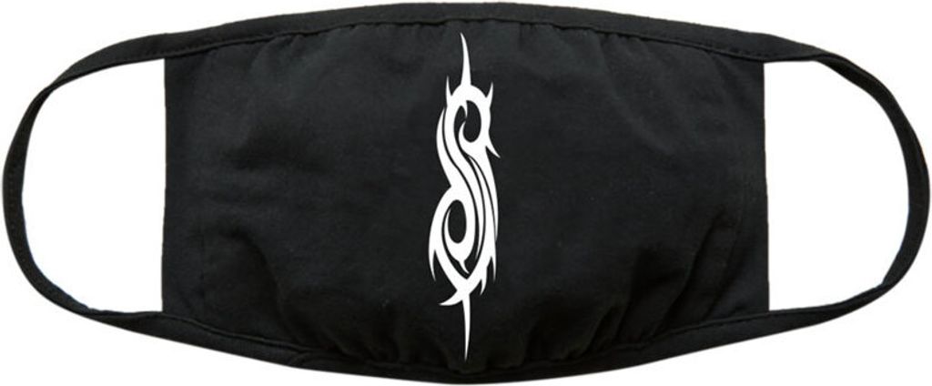 Slipknot-S-Logo-Gesichtsmaske - Schwarz