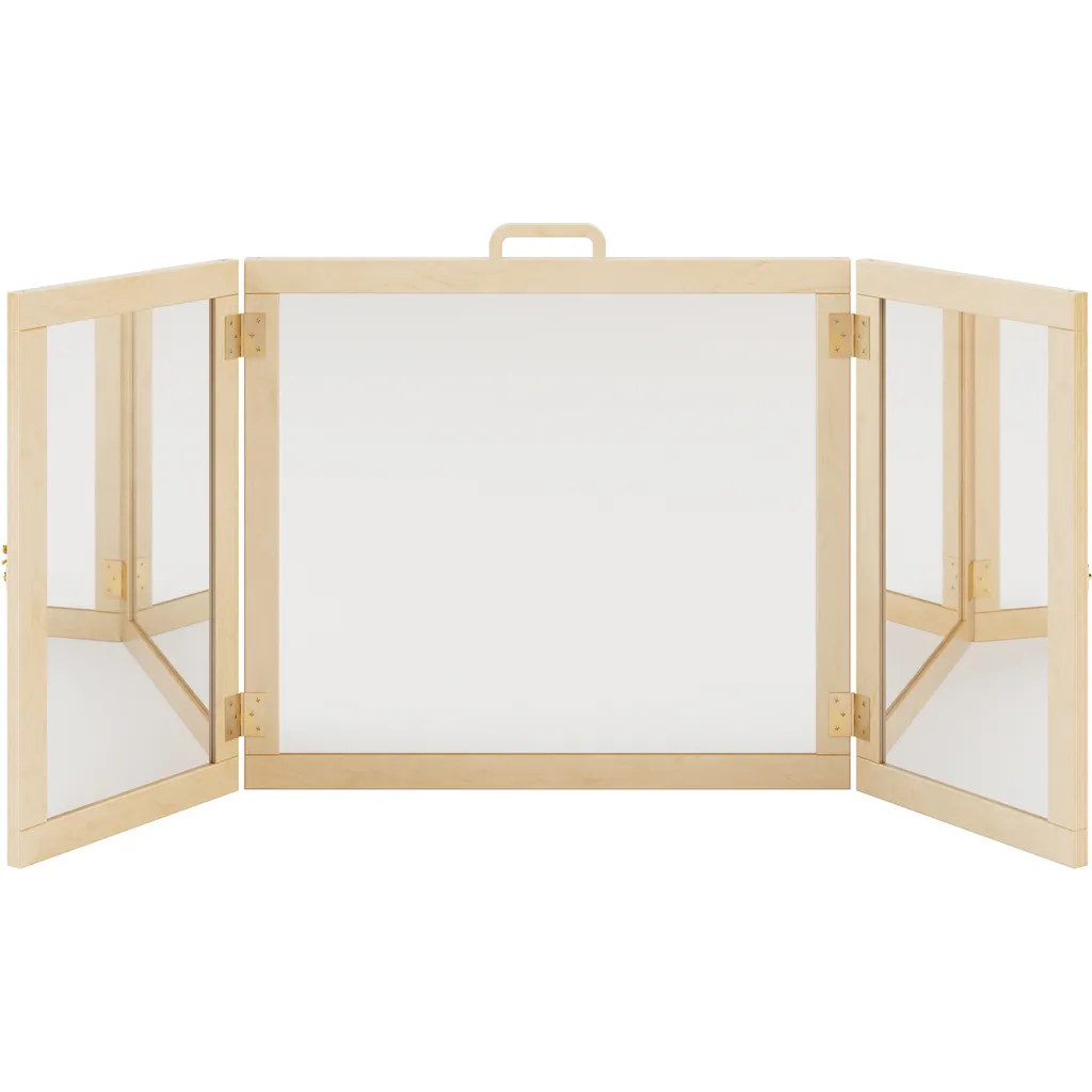 Miroir Éducatif Incassable et Pliable - Jouet Éveil Bébé Multicolore