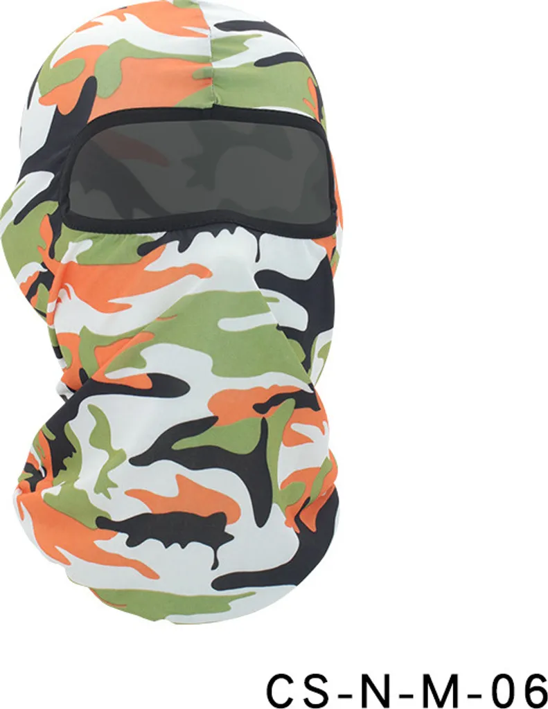 Scaldacollo Bici e Fascia Pesca Mimetico Arancio | Foulard Tubolare Sport