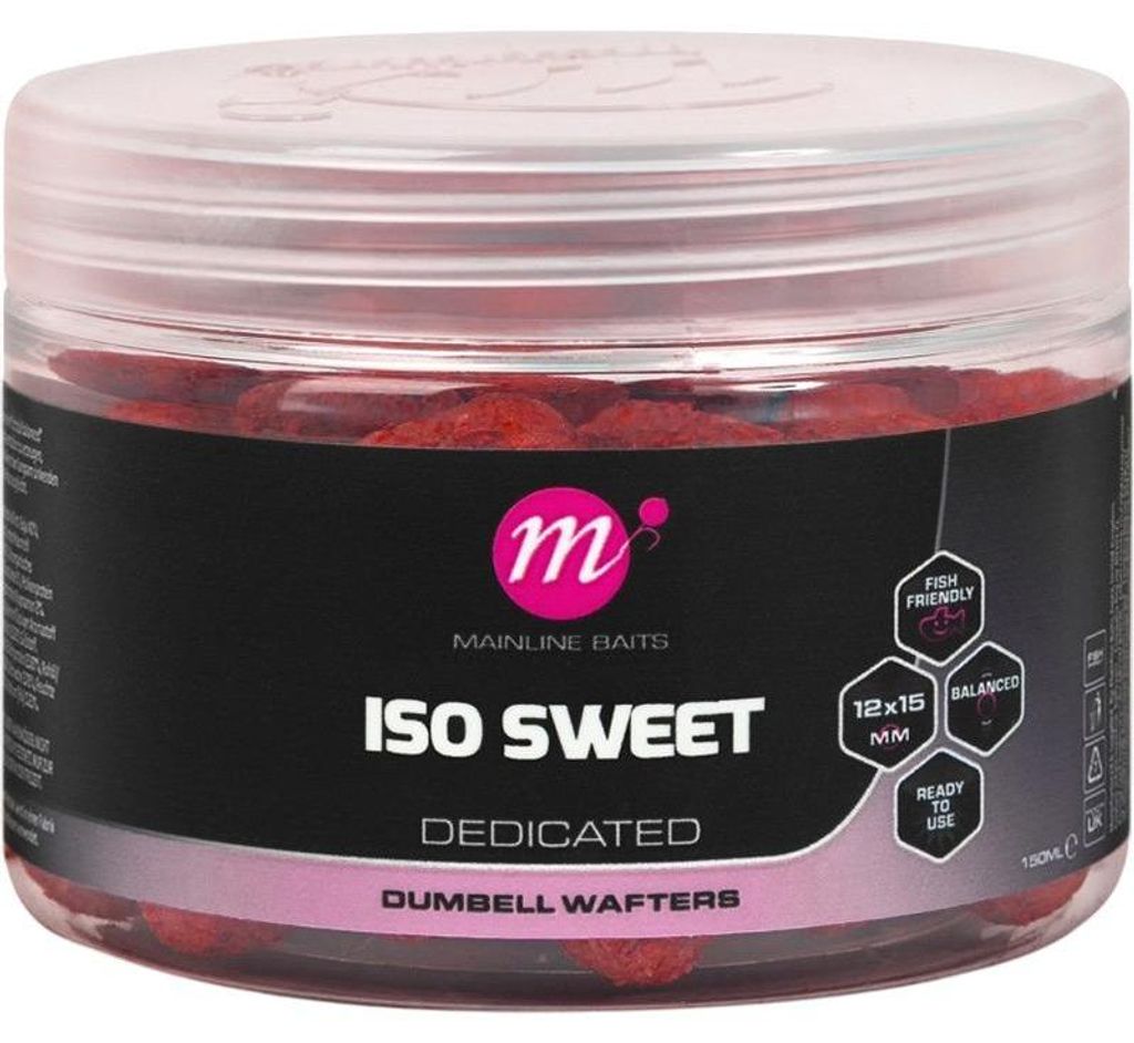 Mainline Baits Dumbell Wafters ISO Sweet 12 x 15 mm Produktbild 