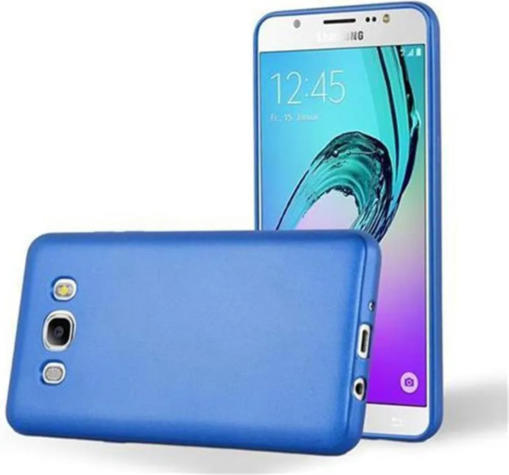 Custodia Samsung Galaxy J7 2016 Blu Cadorabo - Cover Silicone TPU Morbida