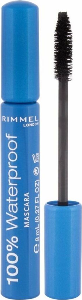 Rimmel London 100% Waterproof Women Mascara Black 8ml