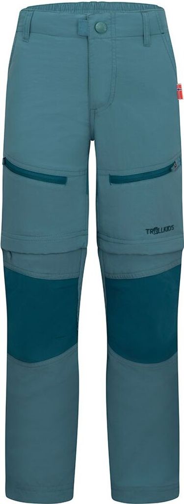 Trollkids Nordfjord Zip-off Kinder Blau Hose Abzippbare Hosenbeine (852-326)