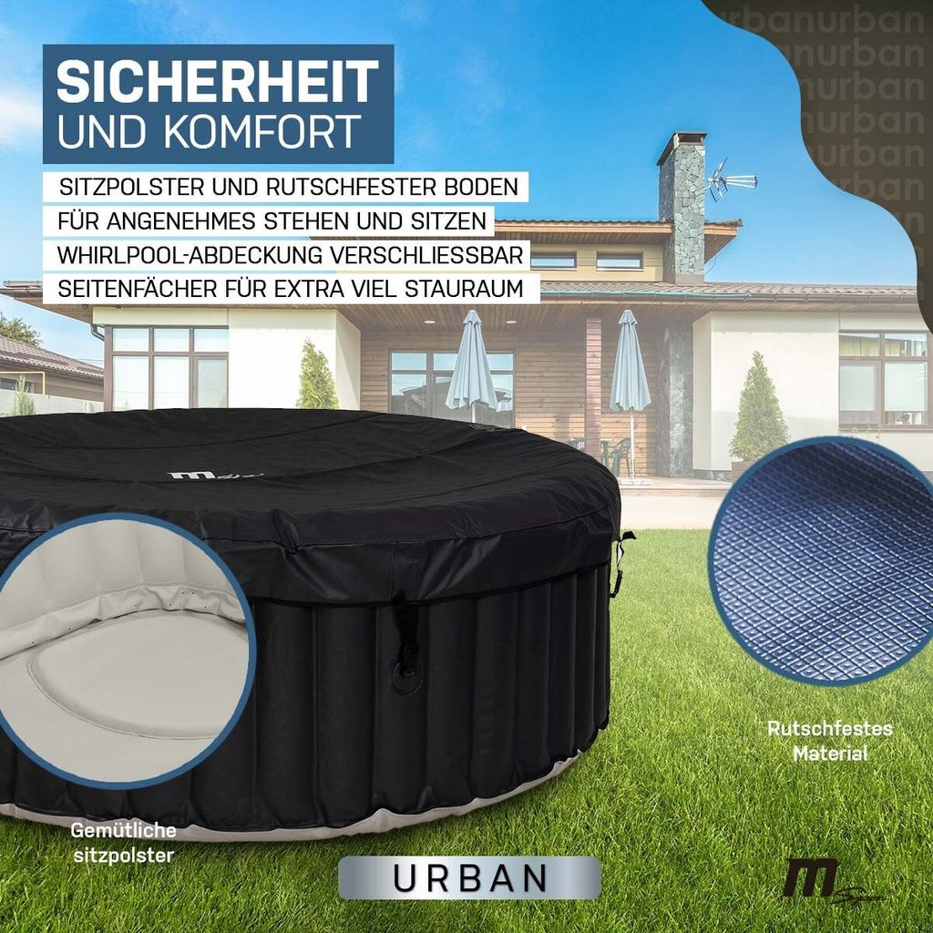 Miweba MSpa aufblasbarer Whirlpool Urban Rimba U-RB061 - 6 Produktbild 8