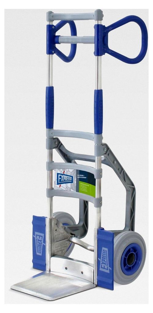 Klappbare Alu Profi-Sackkarre / 120kg / pannensichere Räder / Schaufel L 24,5 x B 22 cm