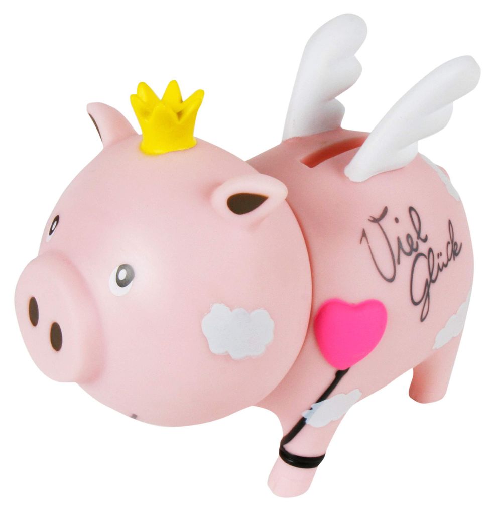 Sparschwein zum Geldsparen oder als Geschenkverpackung (Viel Glück!).