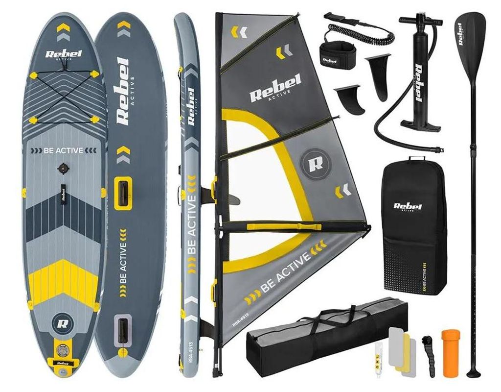 Rebel RBA-4513 Paddleboard SUP con vela, windsurf, Immagine del prodotto 