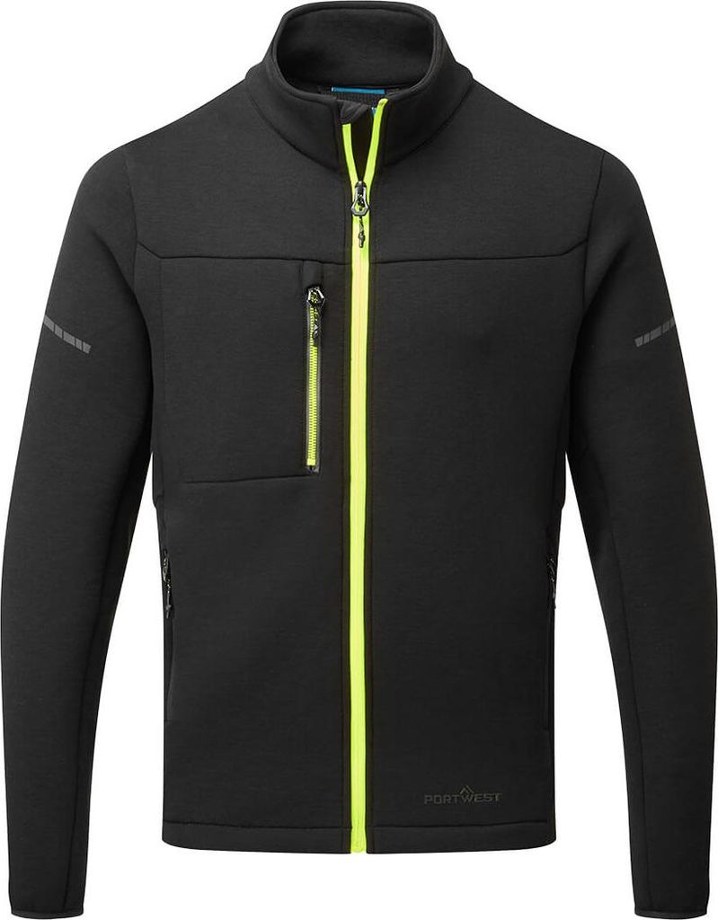 Portwest technische Fleecejacke EV4 Schwarz XL