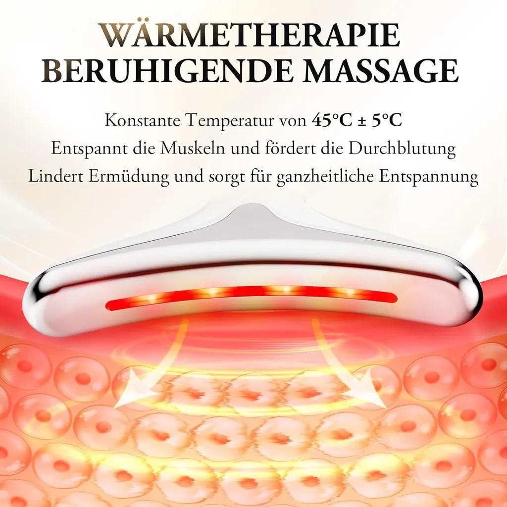 Masseur Visage V-Shape 3 Modes - Lifting & Fermeté EMS 45°C - 6