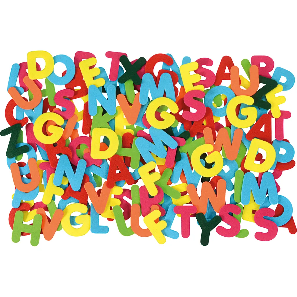 Lettres alphabet géantes en feutre 8 cm : fini les lettres perdues !