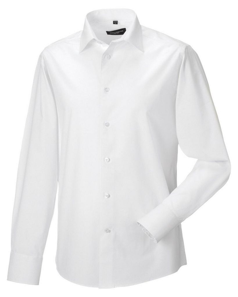Russell Collection - Hemd für Herren Langärmlig FK2104 (3XL) (Weiß)