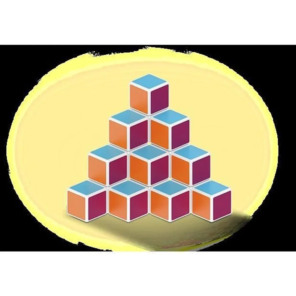 MAGICUBE 16 blocs aimantés multicolores pour construction 3D libre