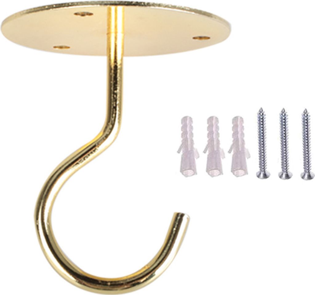 1 festgelegte Deckenhaken Großgröße Anti-Rust Great Ladung mit Anti-Deformed Anti-Falling-Hang-Vogel-Feeder-Wand Deckenwind-Chimes Haken für Zu...