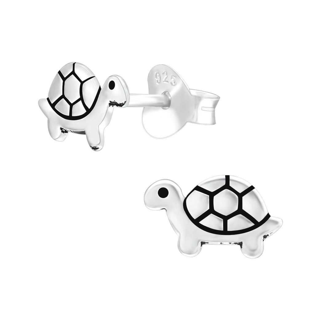 1 Paar Schildkröten Ohrringe Ohrstecker 925