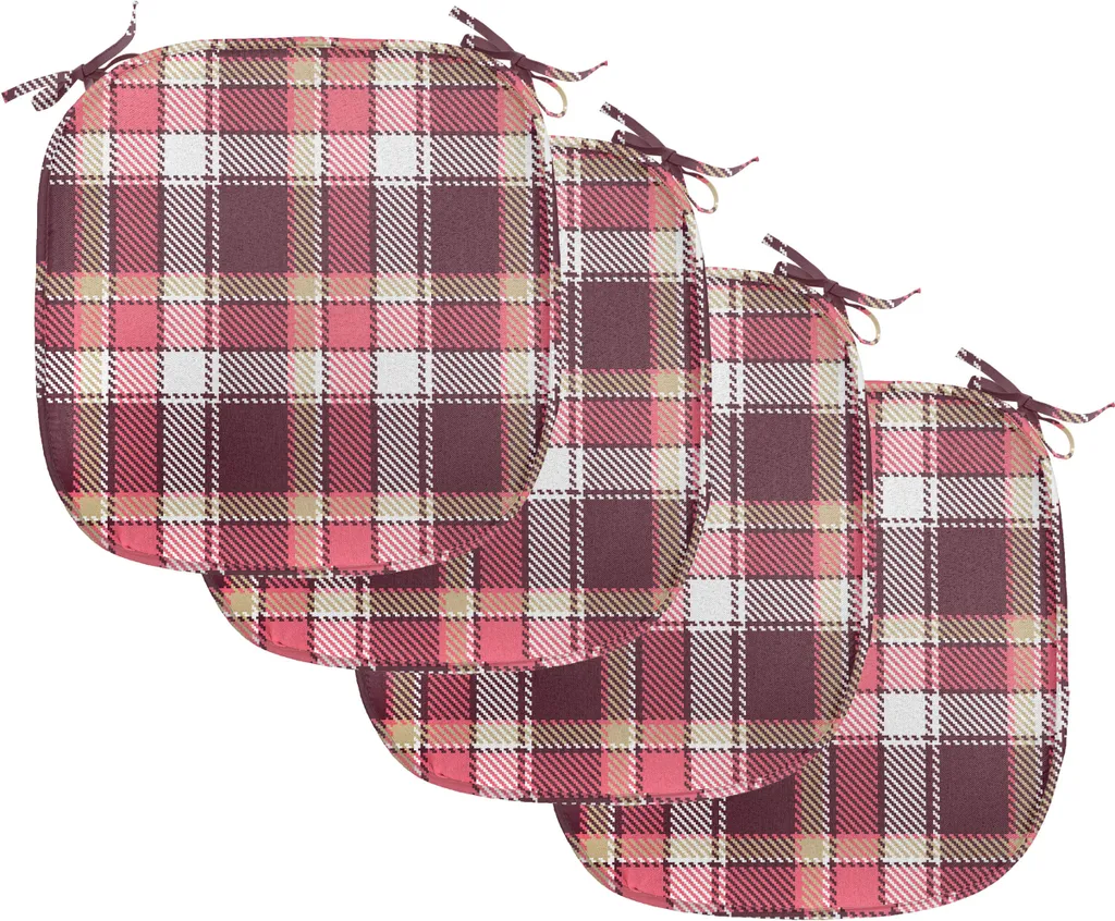 Cuscini Sedie 40x40 ABAKUHAUS Rosa Marrone - Estetica Retrò Chic