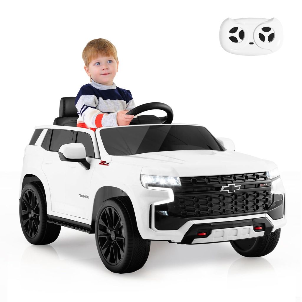 GOPLUS 12V Elektroauto, Kinderauto SUV mit Lichtern, 2,4 G-Fernbedienung, Elektrofahrzeug ab 3 Jahren