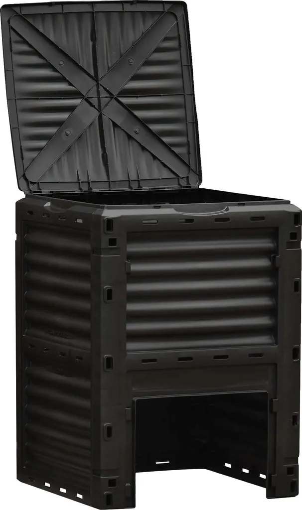 Composteur 300L ventilé avec 48 aérations pour une décomposition rapide