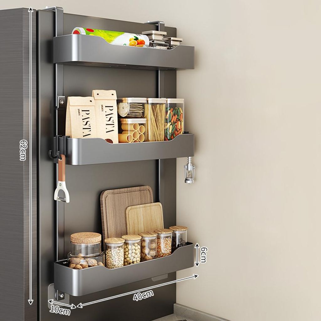 Mehrstufiges Regal Stauraumregal Kühlschrank-Hängeregale Produktbild 
