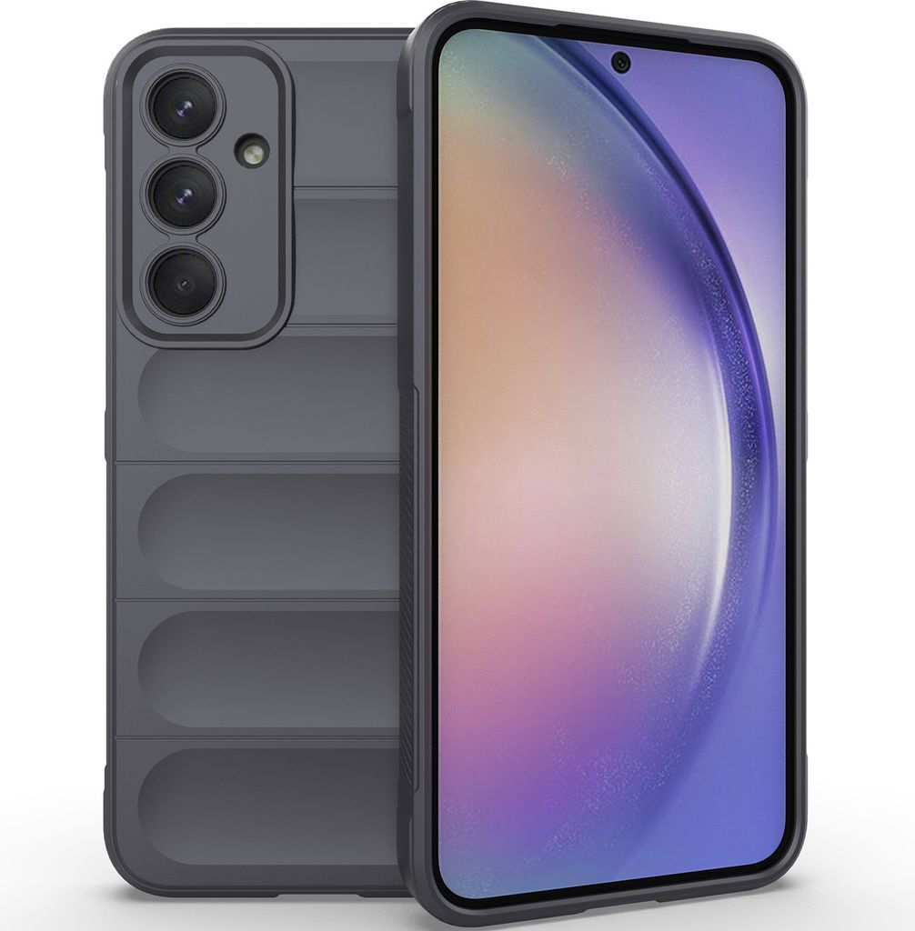 Handyhülle für Samsung Galaxy A35 Weich TPU Silikon Stossfest Anti-rutsch Hülle Dunkelgrau