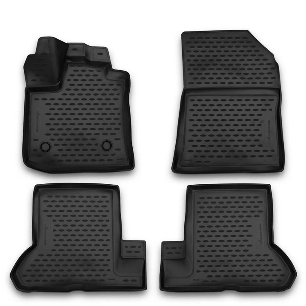 Mossa Tappetini Auto In Feltro Per Dacia Dokker 2012-2021 – Nero – Set 2 Pezzi Antiscivolo