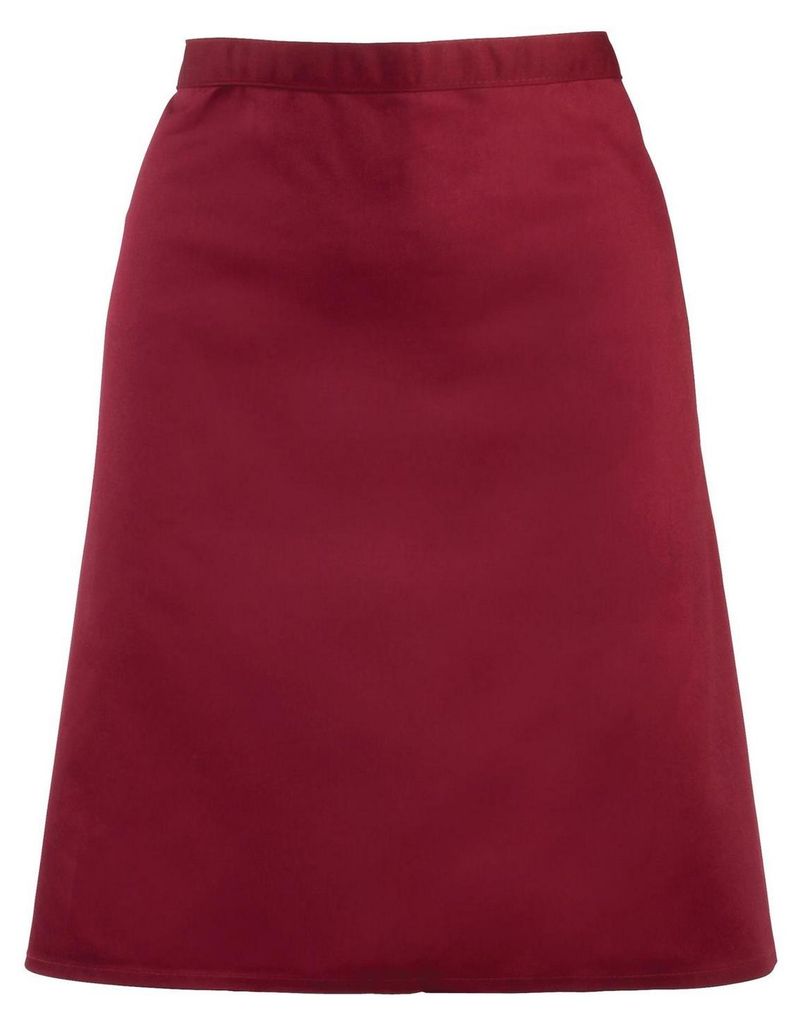 Premier - Herren/Damen Unisex Taillenschürze "Colours Collection" LT5647 (Einheitsgröße) (Burgunderrot)