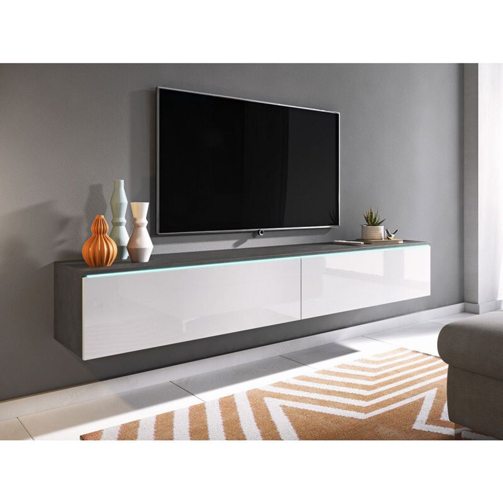 Televízna skrinka s LED osvetlením 180 cm WILLA D - matera Obrázok produktu 