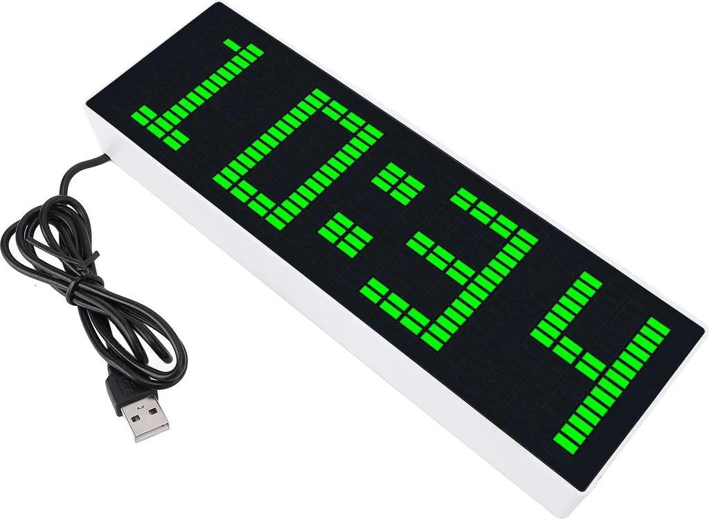 Spectre Musical LED Multicolore Alimenté par USB avec Horloge Intégrée - 4