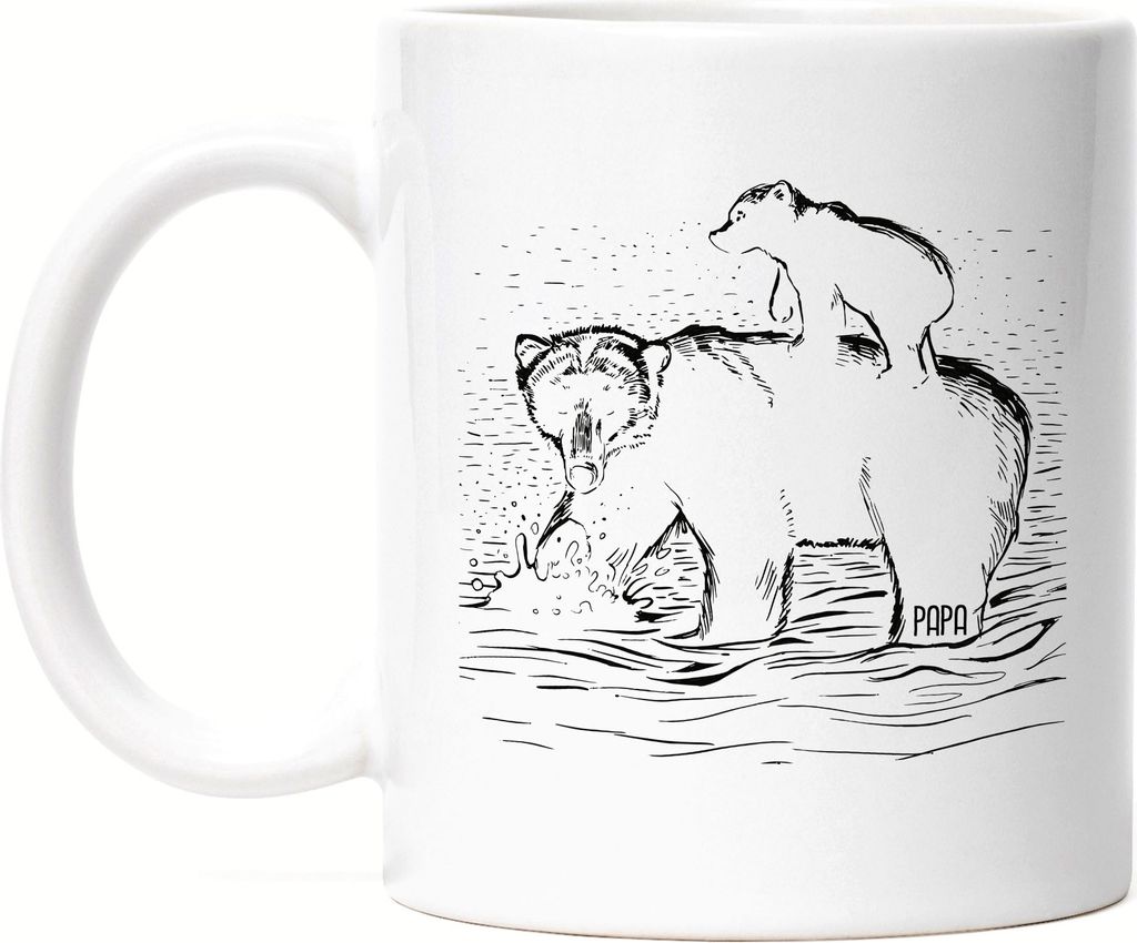 Tasse Bärenstarker Papa Spruch Geschenkidee Vatertag Geburtstag Bester Papa Vater