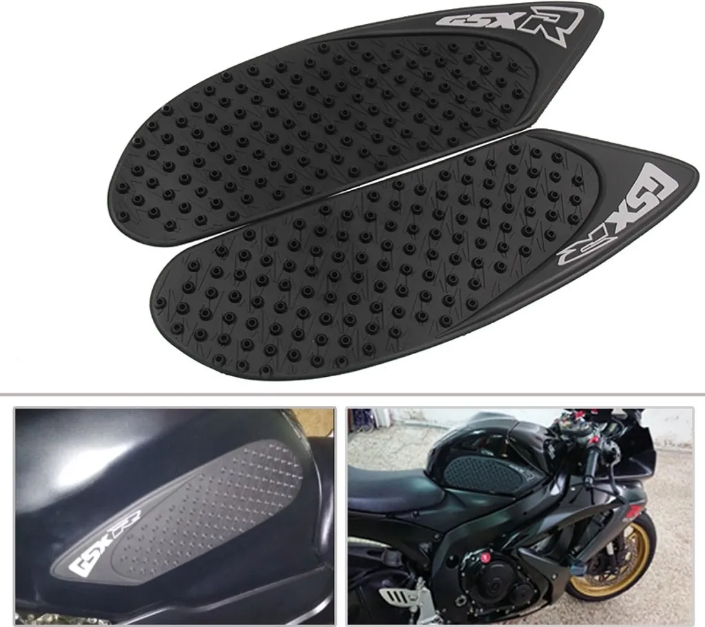 Adesivi Serbatoio Suzuki GSXR 600 750 06-07 | Grip Laterale Antiscivolo Nero