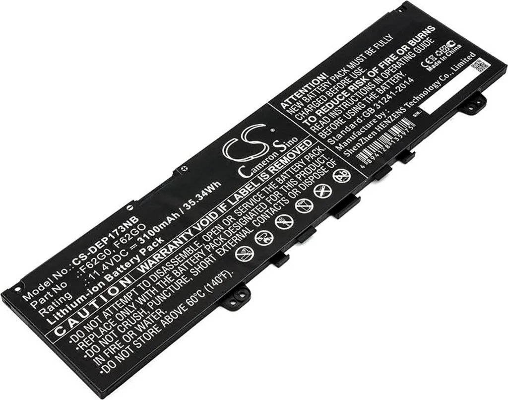 Batterie Techtek pour Dell Inspiron 13-5370-D1305P et série Ins 13