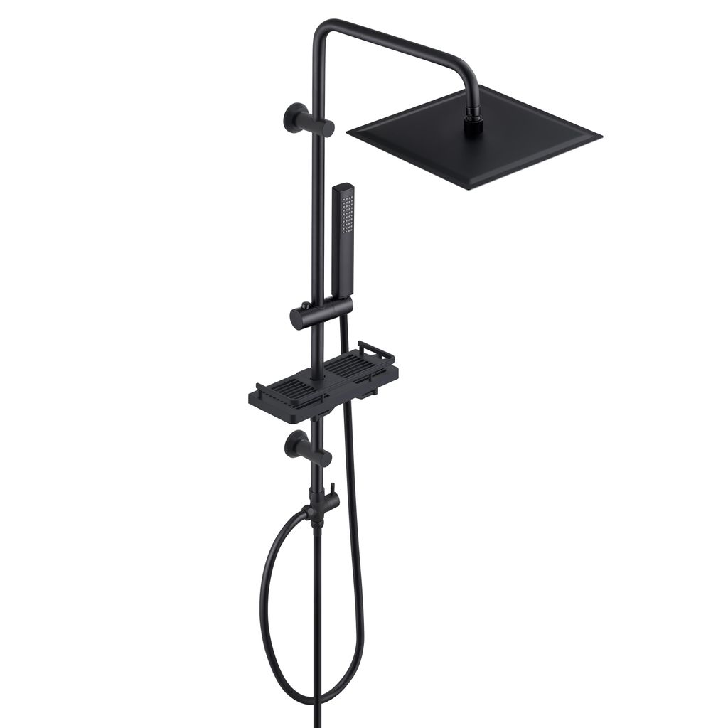 JOHO Regendusche Duschsystem mit Ablage, Edelstahl Duschset Produktbild 