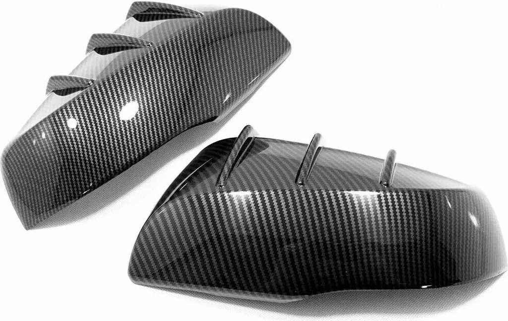 Copri Specchietti Toyota RAV4 2019+ e Highlander Carbon Look Nero Lucido