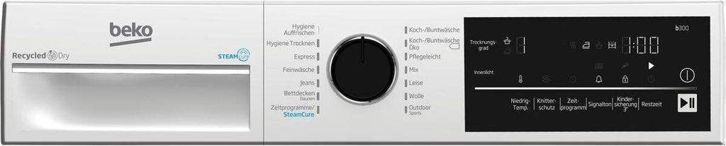 Beko B3T42240S 8kg Wärmepumpentrockner EcoGentle AquaWave Produktbild 16