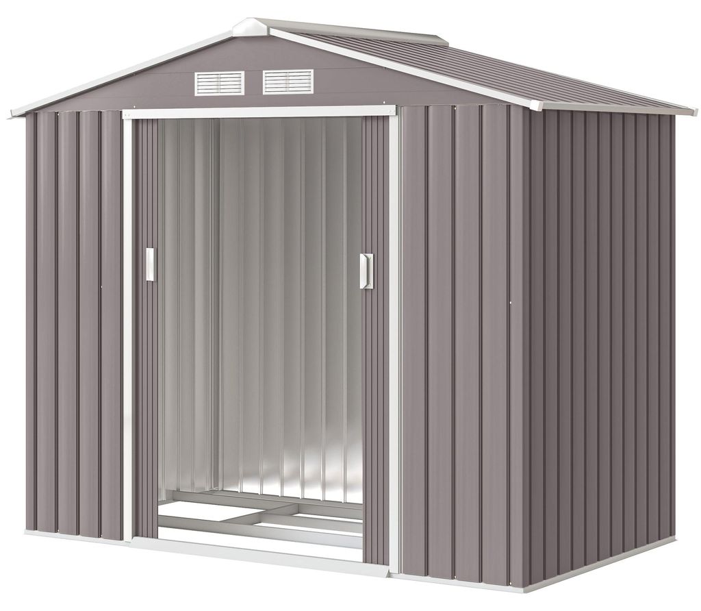Outsunny tuinhuis met funderingsframe, tuinhuis, schuur, Productafbeelding 