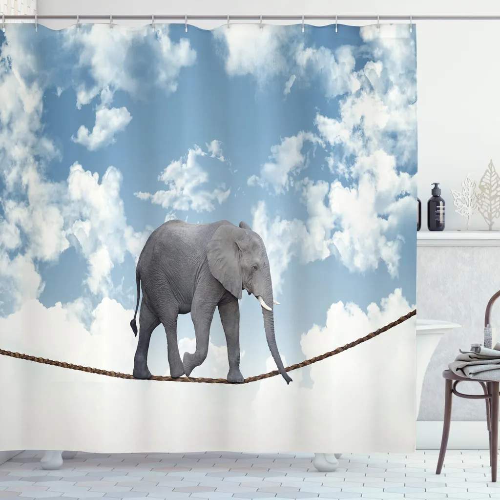 Migliore Tenda Doccia Antimuffa ABAKUHAUS Elefante 175x180